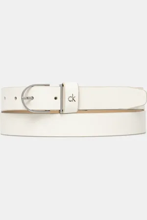 Calvin Klein Pasek skórzany damski kolor K60K613147