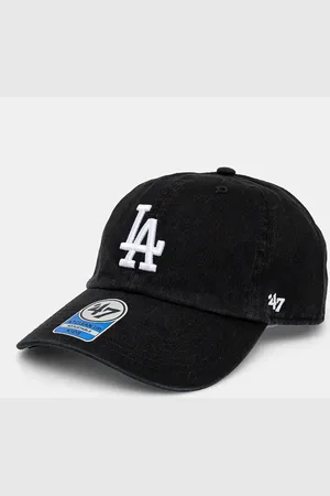 47 Brand Czapka z daszkiem bawełniana dziecięca MLB Los Angeles Dodgers kolor z aplikacją B-RGW12GWS-BKJ_KIDS