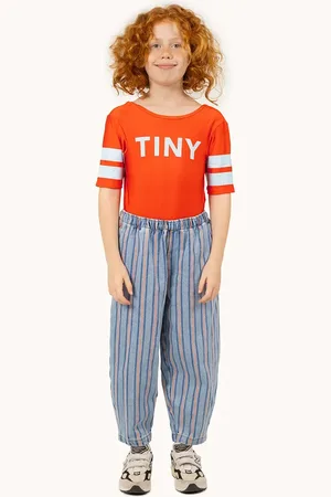 Tiny Cottons Spodnie bawełniane dziecięce STRIPES MULTICOLOR PANT kolor wzorzyste SS25-238