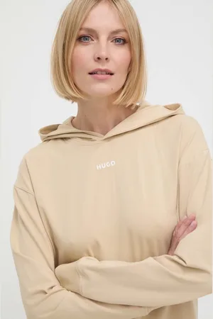 HUGO BOSS Bluza lounge kolor z kapturem gładka 50490594