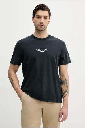 Calvin Klein T-shirt bawełniany męski kolor z nadrukiem LV04RB824G