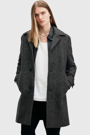 AllSaints Płaszcz wełniany FINCHER kolor wełniana M016OB