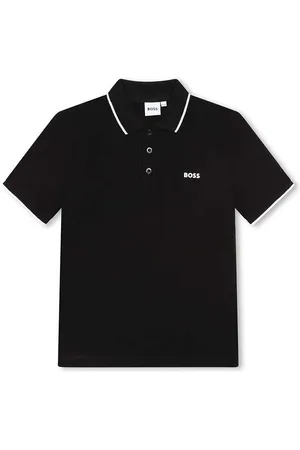 HUGO BOSS Polo bawełniane dziecięce kolor z nadrukiem