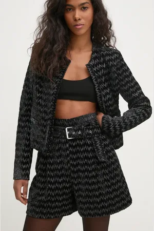 IRO Szorty damskie kolor wzorzyste high waist WM30LORELI