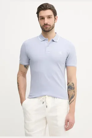 Calvin Klein Polo męski kolor gładki J30J315603