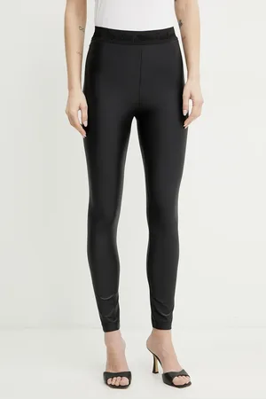 VERSACE Legginsy damskie kolor gładkie 78HAC101 J0062