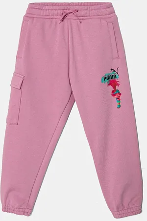 PUMA Spodnie dresowe dziecięce X TROLLS Cargo Pants TR kolor z nadrukiem 627379