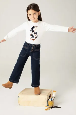 Mayoral Jeansy dziecięce wide leg 4547