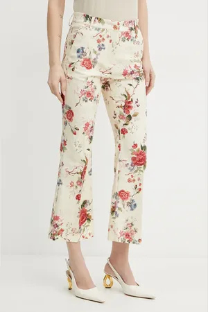 Max Mara Spodnie damskie kolor dzwony medium waist 2515131122600
