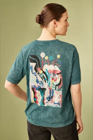 MEDICINE T-shirt bawełniany damski kolor zielony