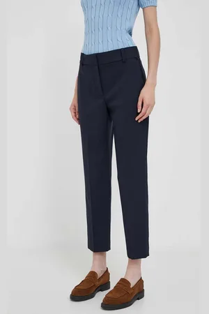 Tommy Hilfiger Spodnie damskie kolor proste high waist WW0WW39723
