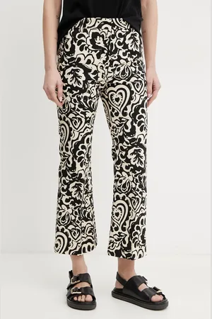 Max Mara Spodnie damskie kolor dzwony medium waist 2515131122600