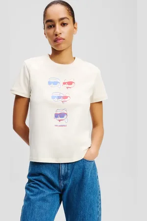 Karl Lagerfeld T-shirt bawełniany damski kolor A2W17112