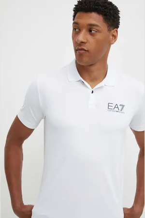 EA7 Polo treningowe kolor gładki PJEMZ.8NPF23