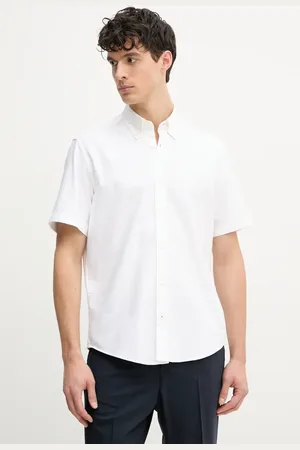 HUGO BOSS Koszula bawełniana męska kolor regular z kołnierzykiem button-down 50539291