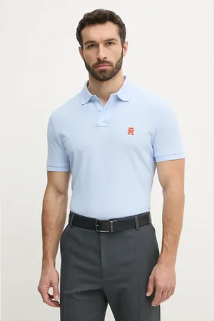 Tommy Hilfiger Polo bawełniane męski kolor z aplikacją MW0MW33167