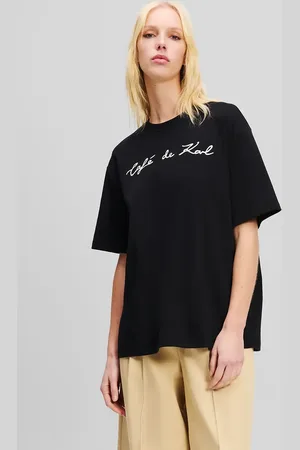 Karl Lagerfeld T-shirt bawełniany damski kolor A2W17088