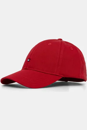 Tommy Hilfiger Czapka z daszkiem bawełniana dziecięca kolor gładka AU0AU01528