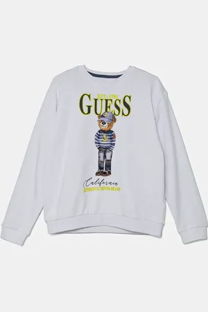 Guess Bluza bawełniana dziecięca kolor z nadrukiem L5RQ06 KAD74