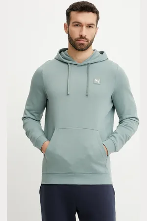 PUMA Bluza bawełniana męska kolor z kapturem gładka 684728