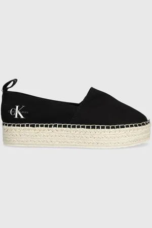 Calvin Klein Espadryle PLATFORM ESPADRILLE ML BTW kolor na platformie YW0YW01378