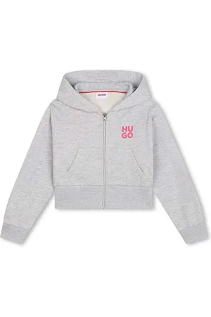 HUGO BOSS Bluza dziecięca kolor z kapturem z nadrukiem G00228