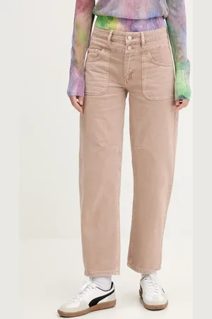 Desigual Jeansy PENSILVANIA damskie medium waist 25SWDD56