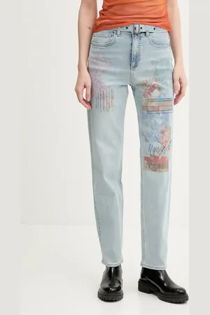 Desigual Jeansy HAWAI damskie high waist 25SWDD13