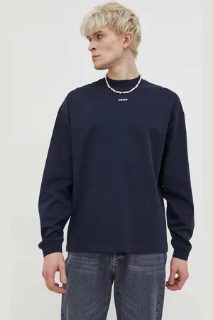 HUGO BOSS Longsleeve bawełniany kolor gładki 50511029