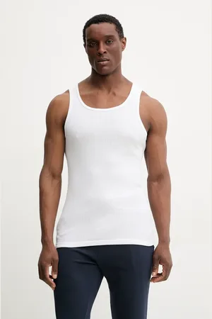 Resteröds T-shirt bawełniany ORIGINAL ribtank GOTS 2-pack kolor 7027.1