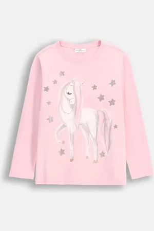 COCCODRILLO Longsleeve dziecięcy kolor EVERYDAY GIRL