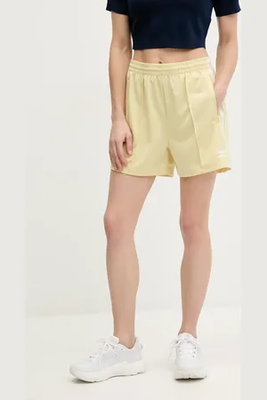 adidas Szorty Firebird damskie kolor z aplikacją high waist JD0820