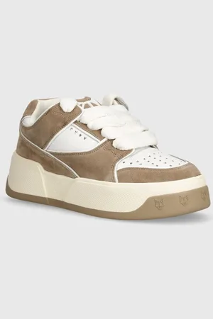 Naked Wolfe Sneakersy skórzane Kash kolor Kash Suede Taupe
