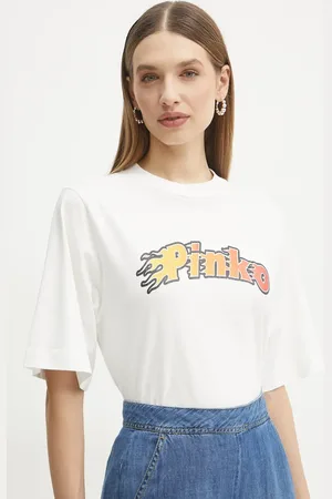 Pinko T-shirt bawełniany damski kolor 104604 A2D9