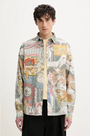 Desigual Koszula bawełniana COLOR męska kolor regular z kołnierzykiem klasycznym 25SMCW10