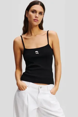 Karl Lagerfeld Top bawełniany kolor A2W17070