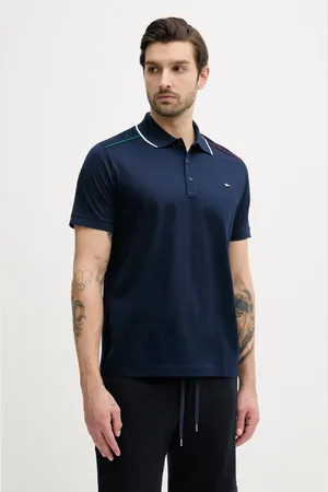 Paul & Shark Polo bawełniane męski kolor gładki 25411282