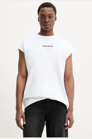 Sprayground T-shirt bawełniany kolor SP738WHT