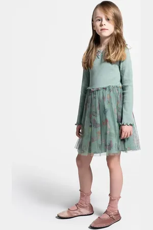 COCCODRILLO Sukienka dziecięca kolor mini rozkloszowana DREAM DIARIES GIRL KIDS