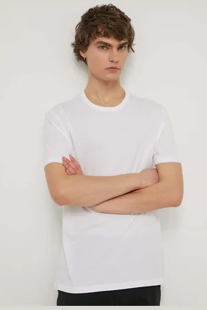 Hugo Blue T-shirt bawełniany 3-pack męski kolor gładki 50522382