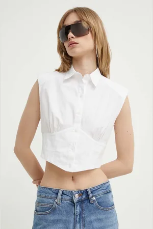 HUGO BOSS Koszula damska kolor slim z kołnierzykiem klasycznym 50515422