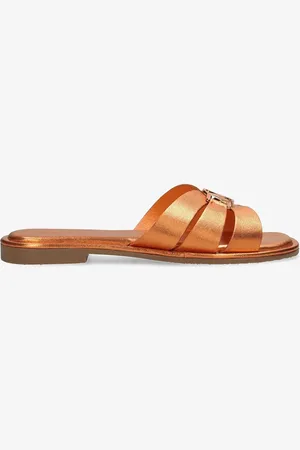 Mexx Klapki skórzane RAMA PARROT damskie kolor MI001606351W