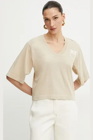 Pinko T-shirt bawełniany damski kolor 104606 A2D0