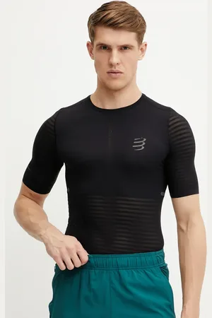 Compressport T-shirt do biegania Pro Racing kolor gładki ATSM3615