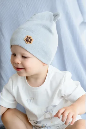 Jamiks Czapka bawełniana dziecięca BARRIGO kolor z cienkiej dzianiny bawełniana JWH058