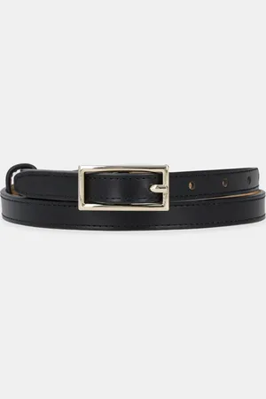 Abercrombie & Fitch Pasek skórzany damski kolor KI154-4068