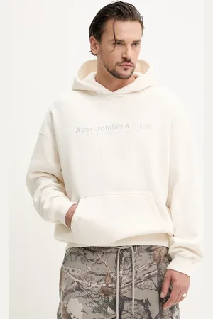 Abercrombie & Fitch Bluza męska kolor z kapturem z aplikacją KI175-5121