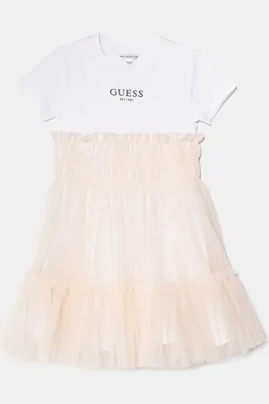 Guess Sukienka dziecięca kolor midi rozkloszowana J5RK18 K6YW0