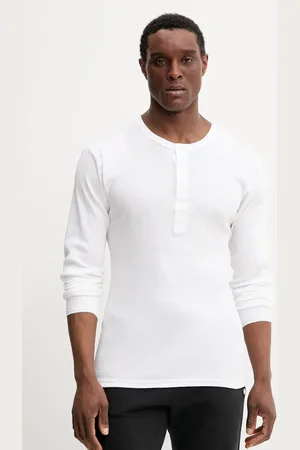 Resteröds Longsleeve bawełniany lounge ORIGINAL bedstefartroje GOTS kolor gładki 17022.4