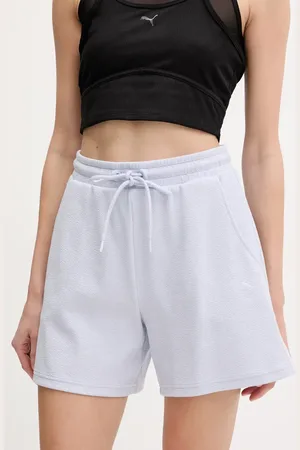 PUMA Szorty damskie kolor gładkie high waist 685062